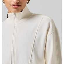 Bluza treningowa damska CASALL Comfy Full Zip Sweater biały - Adventure Sports
