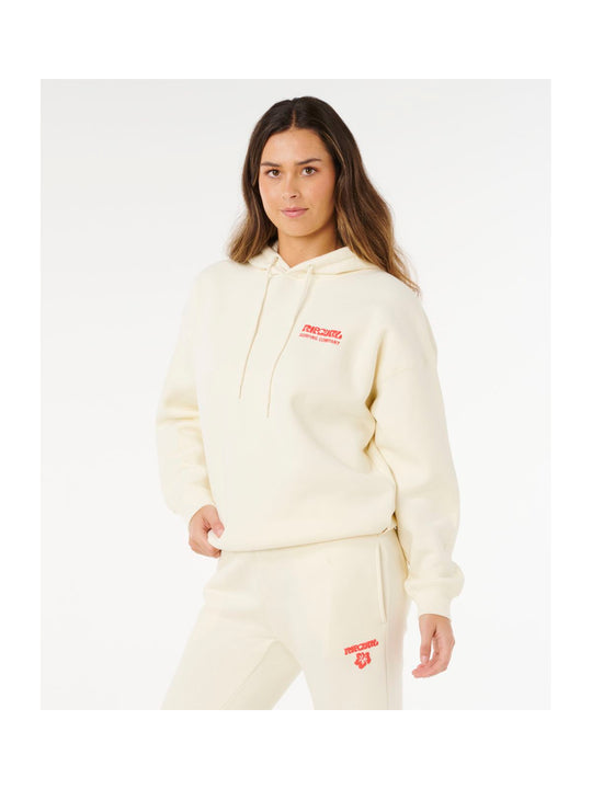 Bluza damska RIP CURL Surf Puff Heritage Hood beżowa
