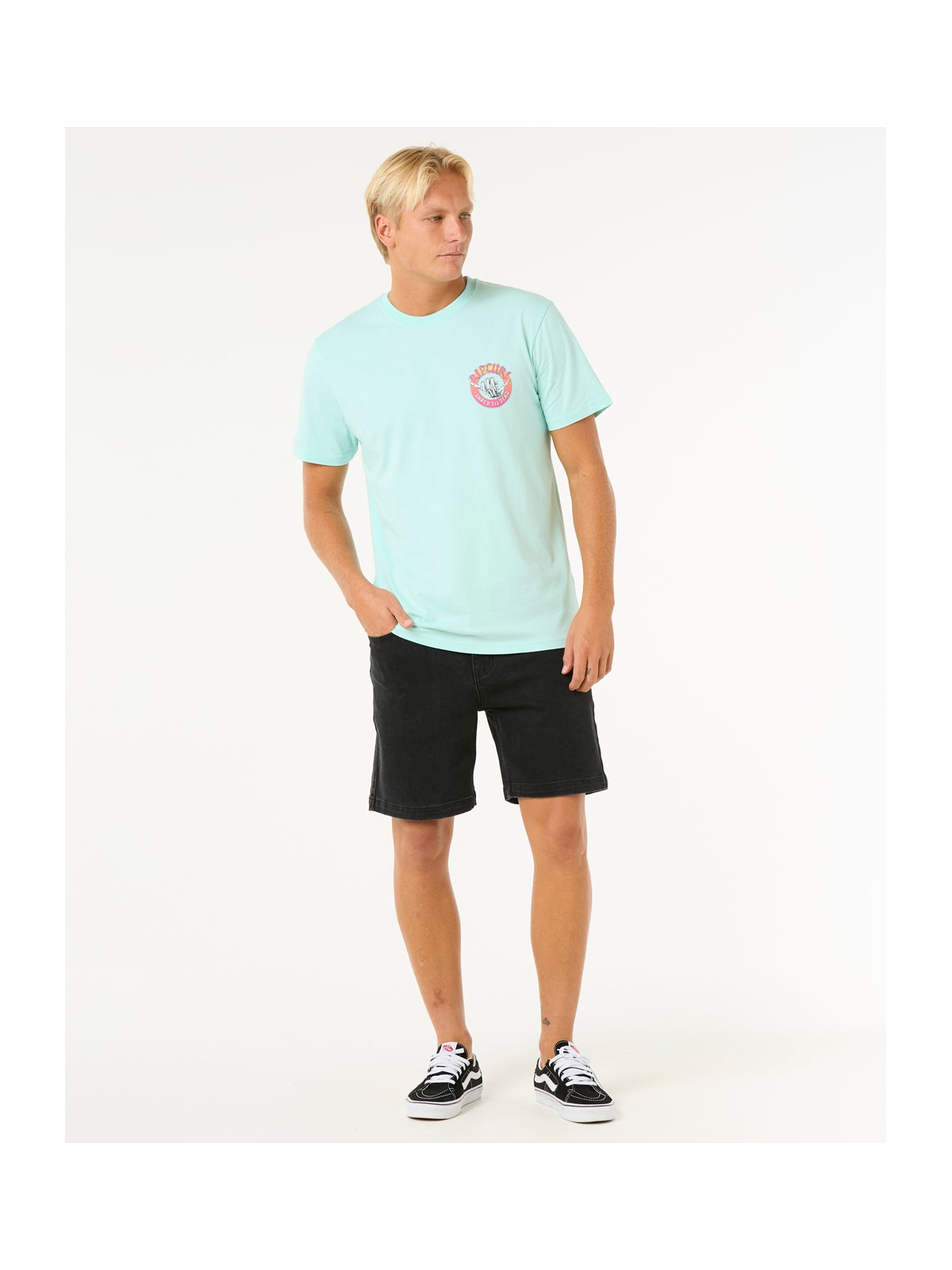Koszulka męska RIP CURL Shred Til Tee błękitna
