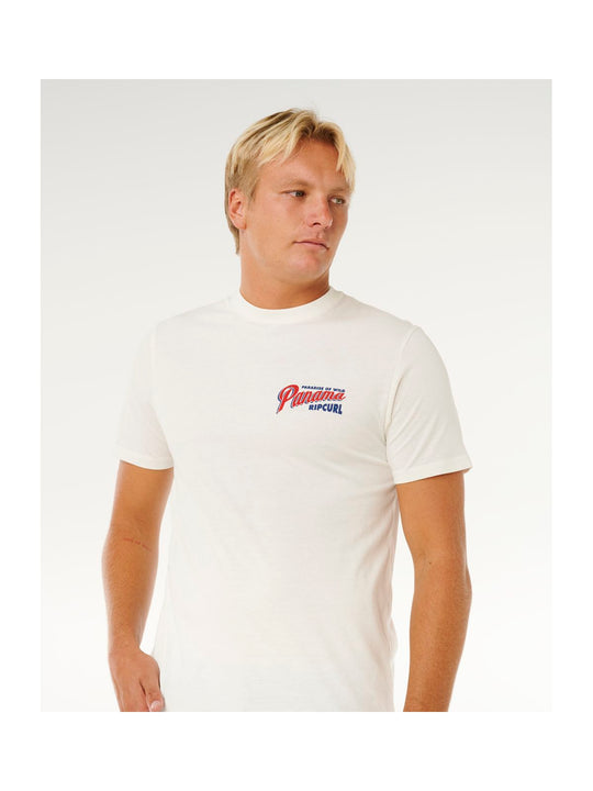 Koszulka męska RIP CURL Desti Animals Tee biała
