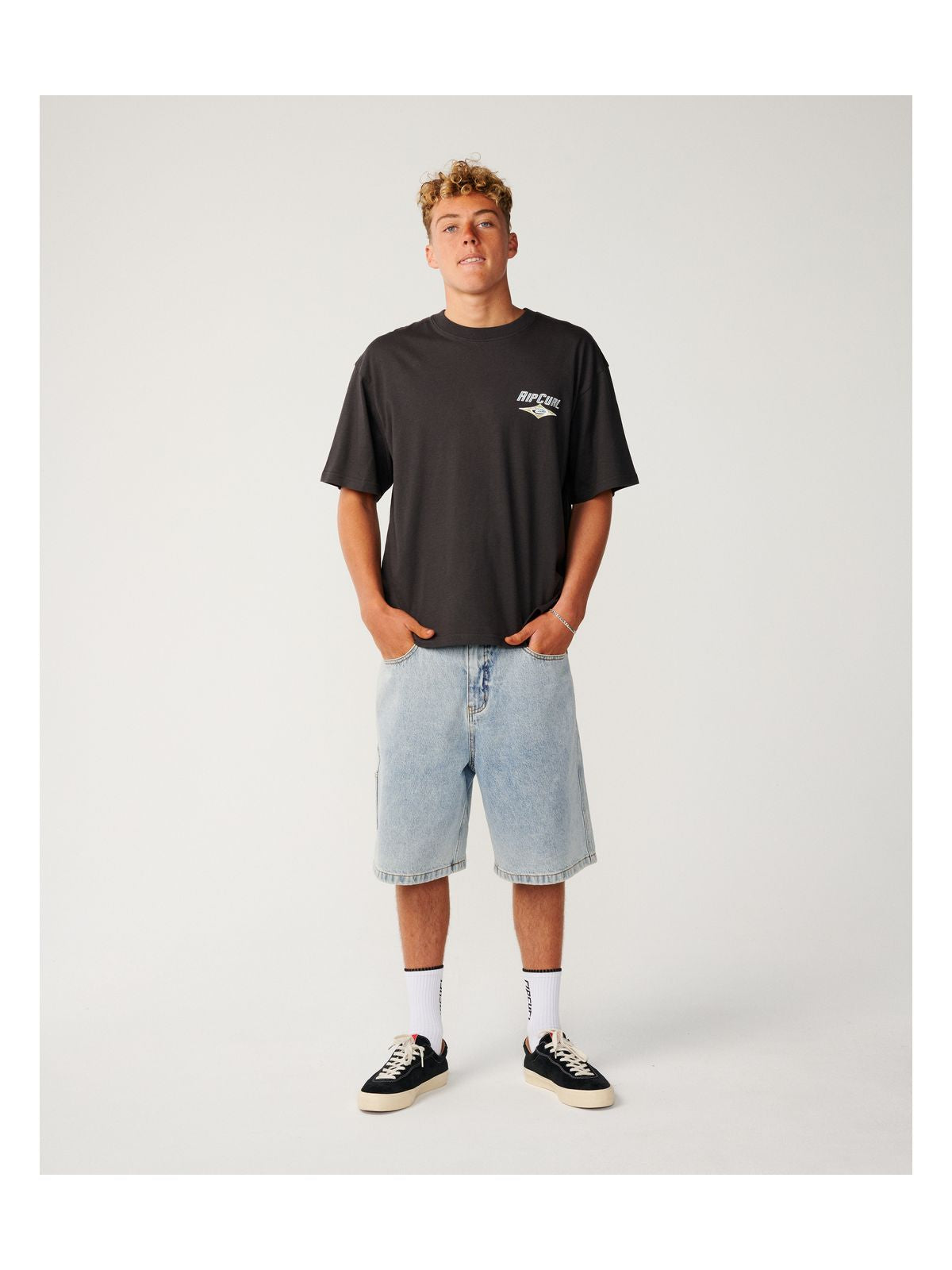 Koszulka męska RIP CURL Heritage Icon Tee czarna