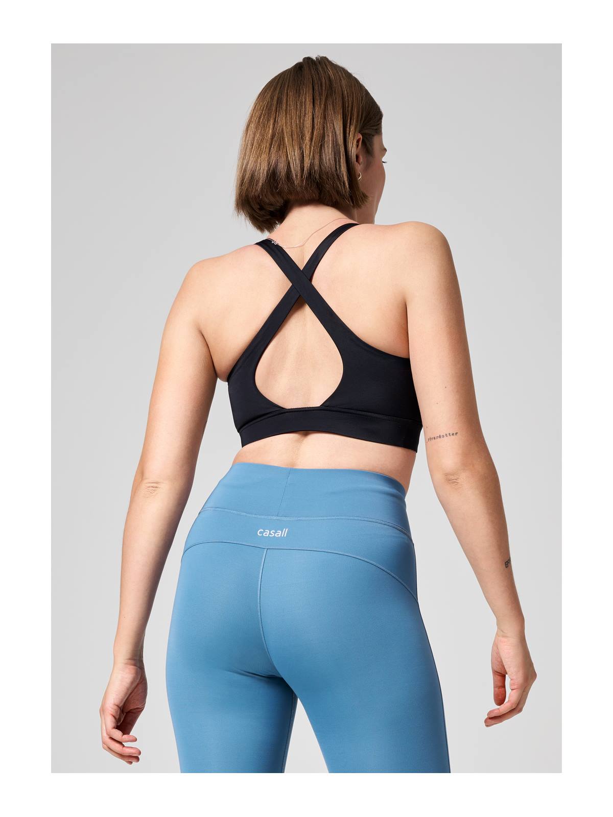 Stanik treningowy CASALL Crossback Sports Bra czarny