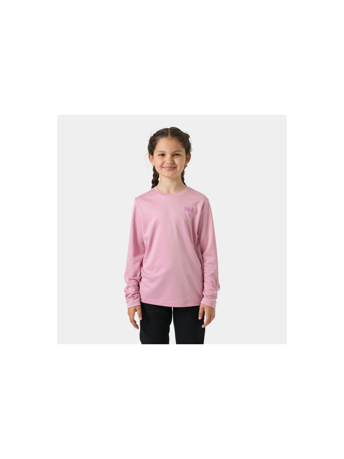 Koszulka dziecięca HELLY HANSEN Jr Hh Tech Ls Crew różowa