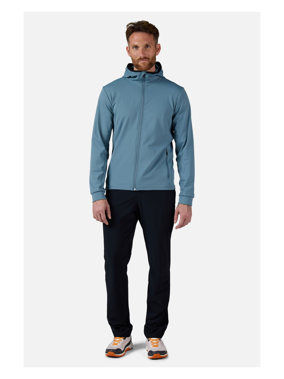 Bluza męska ROSSIGNOL Mid Layer Thin Fz niebieska - Adventure Sports