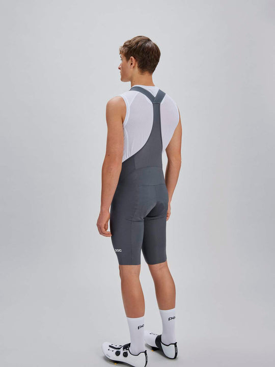 Spodenki rowerowe POC M's Raceday Bib Shorts szare
