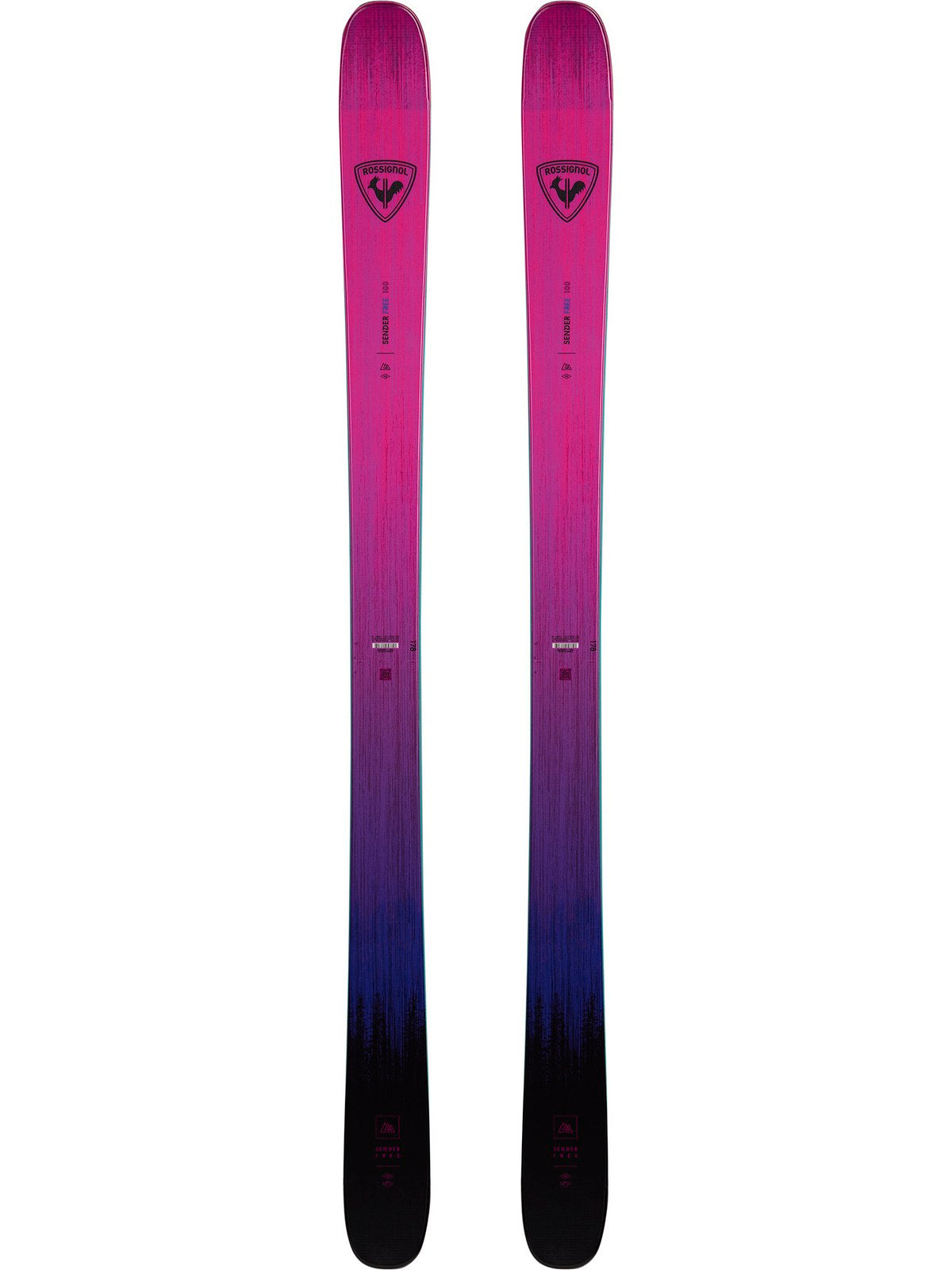 Narty freeride ROSSIGNOL Sender Free 100 Open fioletowy