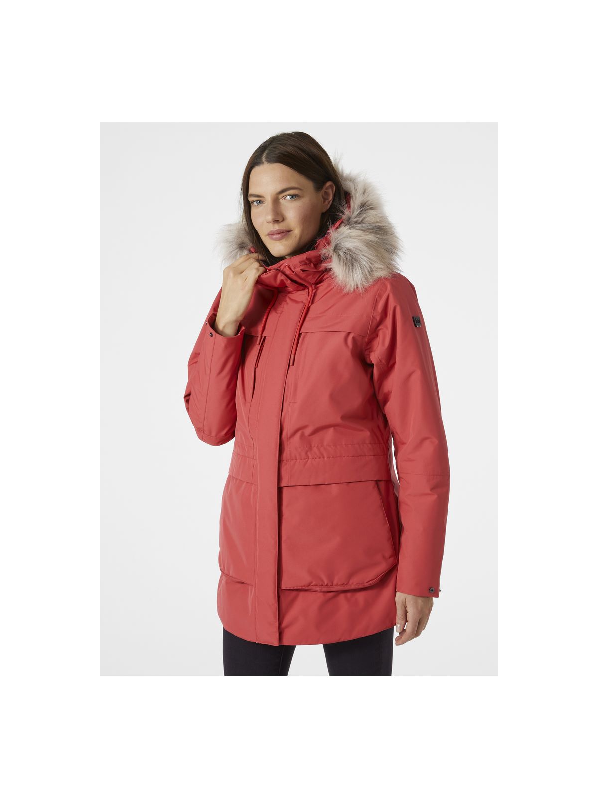 Kurtka Helly Hansen W Coastal Parka czerwony