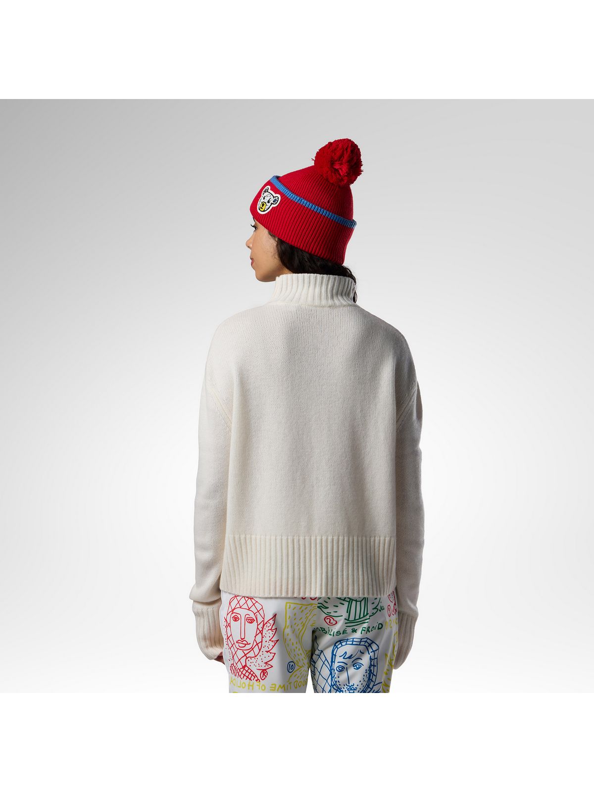 Sweter damski ROSSIGNOL W Jcc Turtle Neck Sweater białe