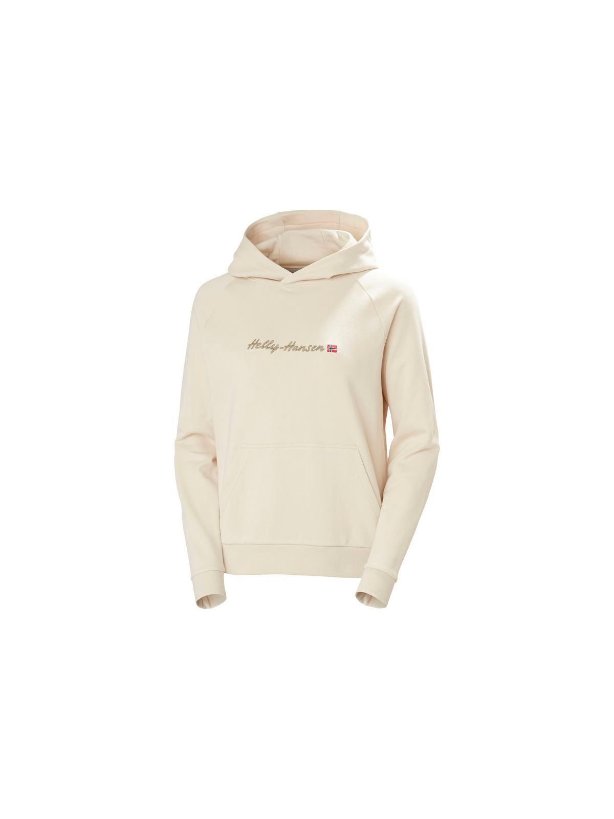 Bluza damska z kapturem HELLY HANSEN W CORE GRAPHIC HOODI beżowa - Adventure Sports