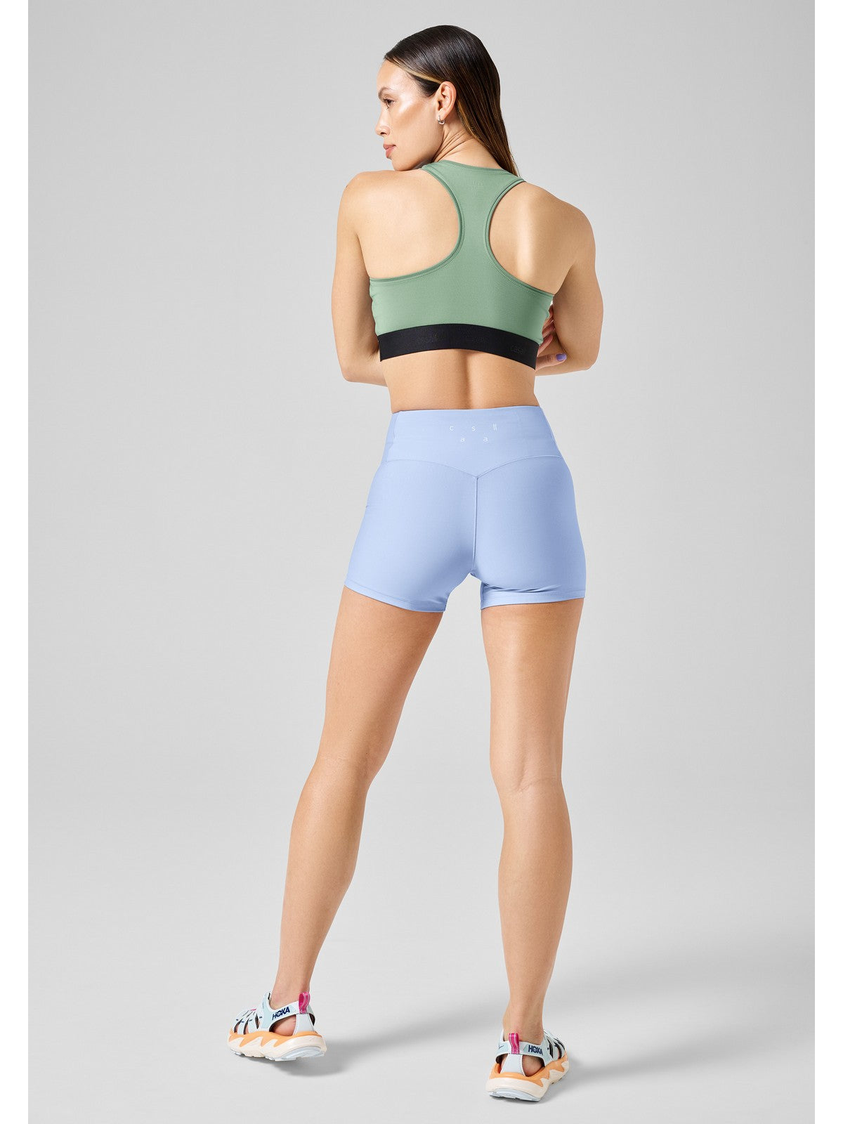 Legginsy CASALL Ultra High Waist Hot Pant niebieski