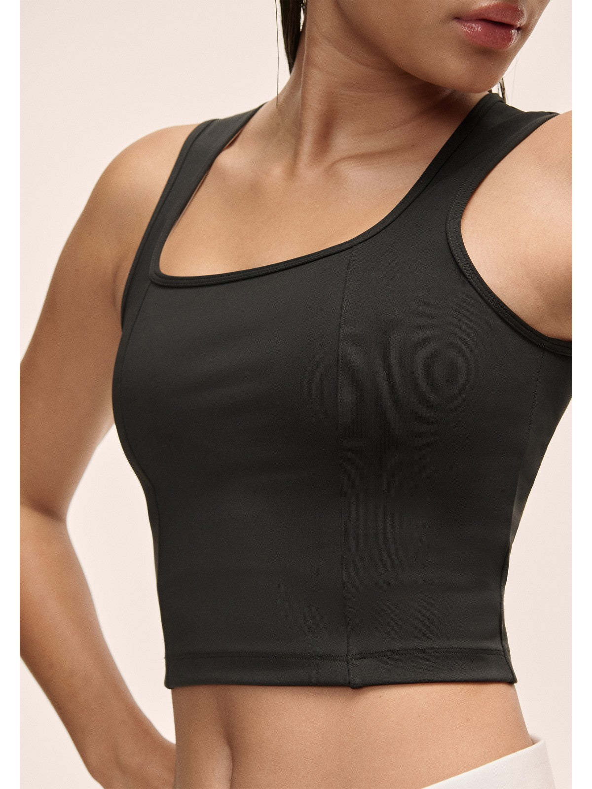 Top damski treningowy Casall Edge Crop Top czarny