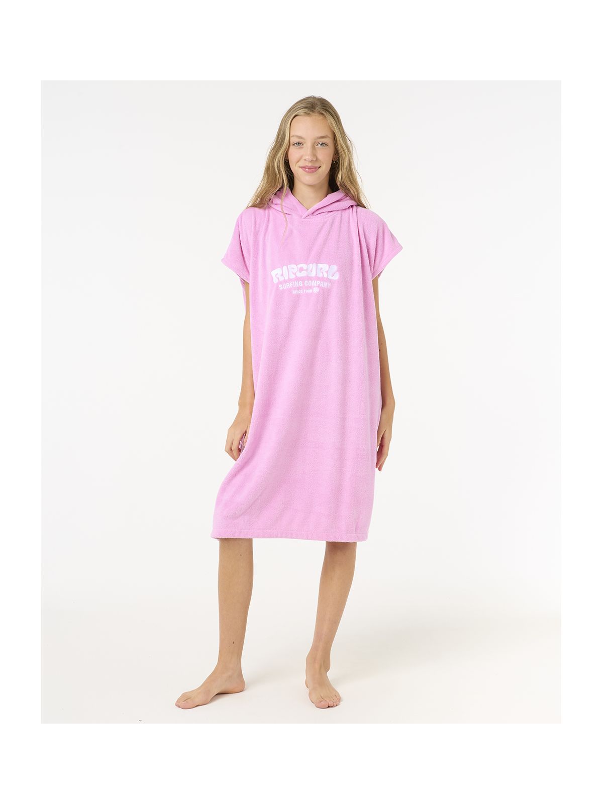 Ponczo damskie RIP CURL Classic Surf Hooded Towel-Girl różowe