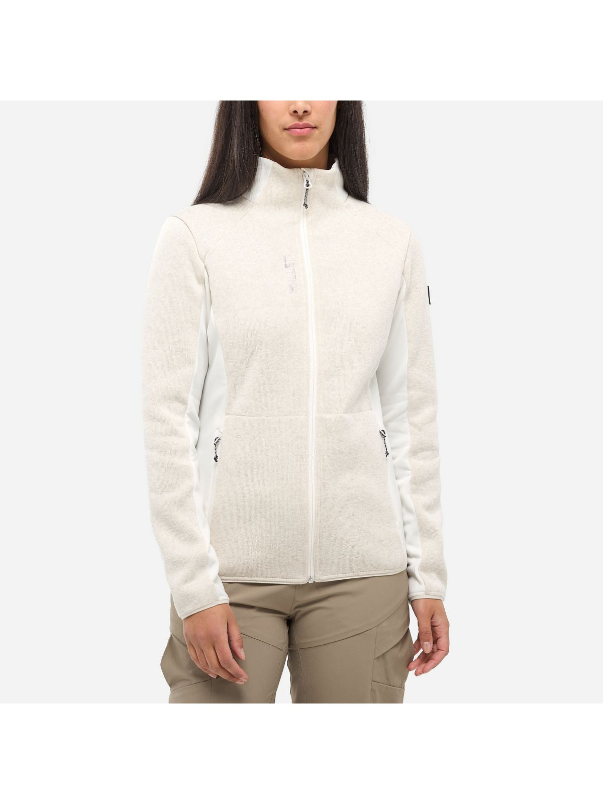 Bluza damska MILLET W Chamonix Knit Jkt W biała