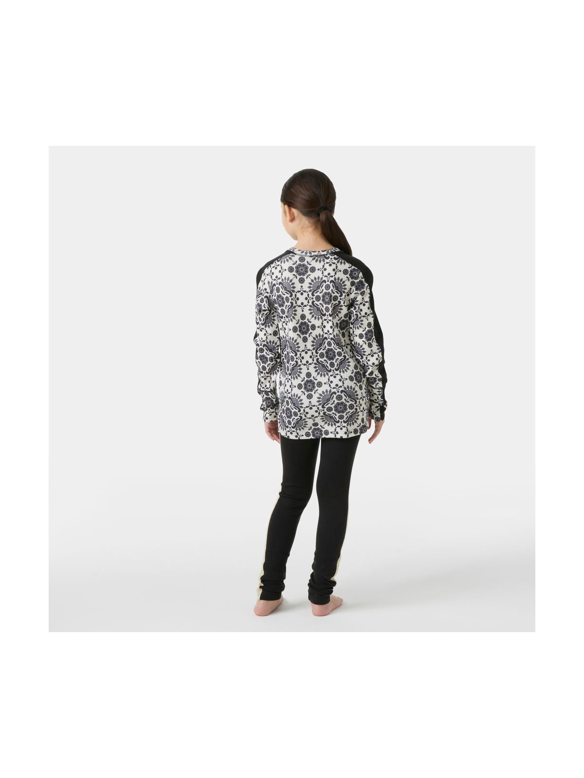 Bielizna termiczna dziecięca HELLY HANSEN JR GRAPHIC LIFA MERINO SET czarna
