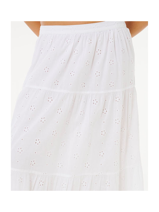 Spódnica damska RIP CURL Oasis Broderie Maxi Skirt biała
