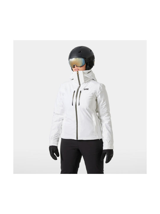 Kurtka narciarska damska HELLY HANSEN W ALPHELIA LIFALOFT JACKET biała
