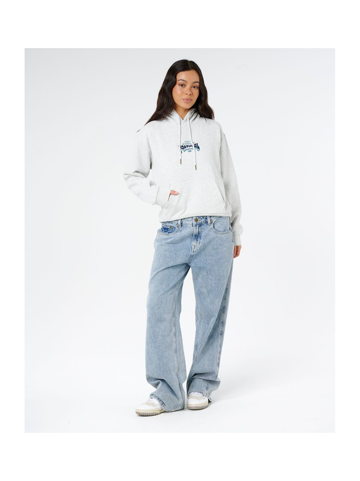 Bluza damska RIP CURL Peniche Merch Hood szara