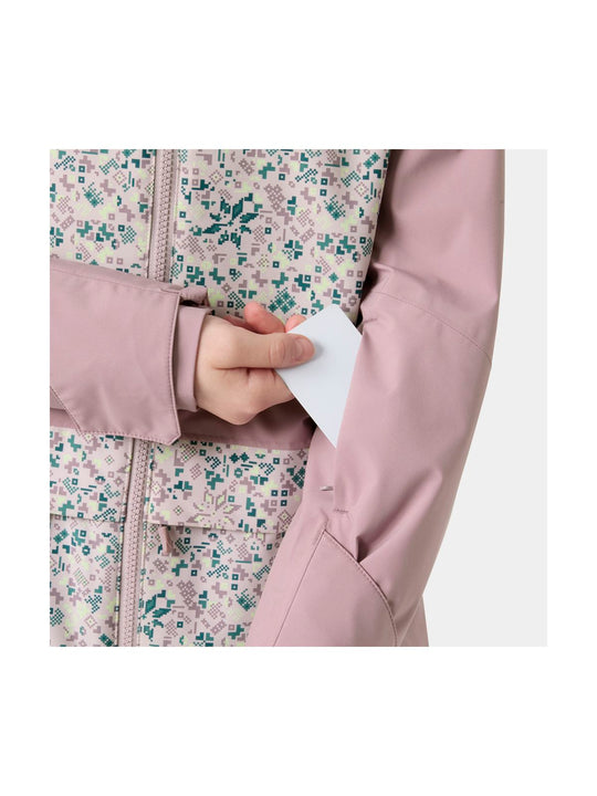 Kurtka narciarska dziewczęca HELLY HANSEN JR GIRL STELLAR JACKET 2.0 fioletowa
