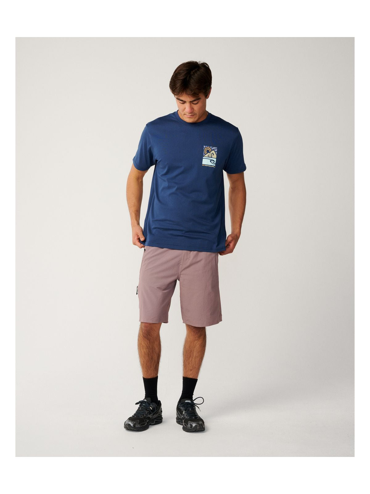 Koszulka męska RIP CURL S-Series Vaporcool Totem Tee granatowa