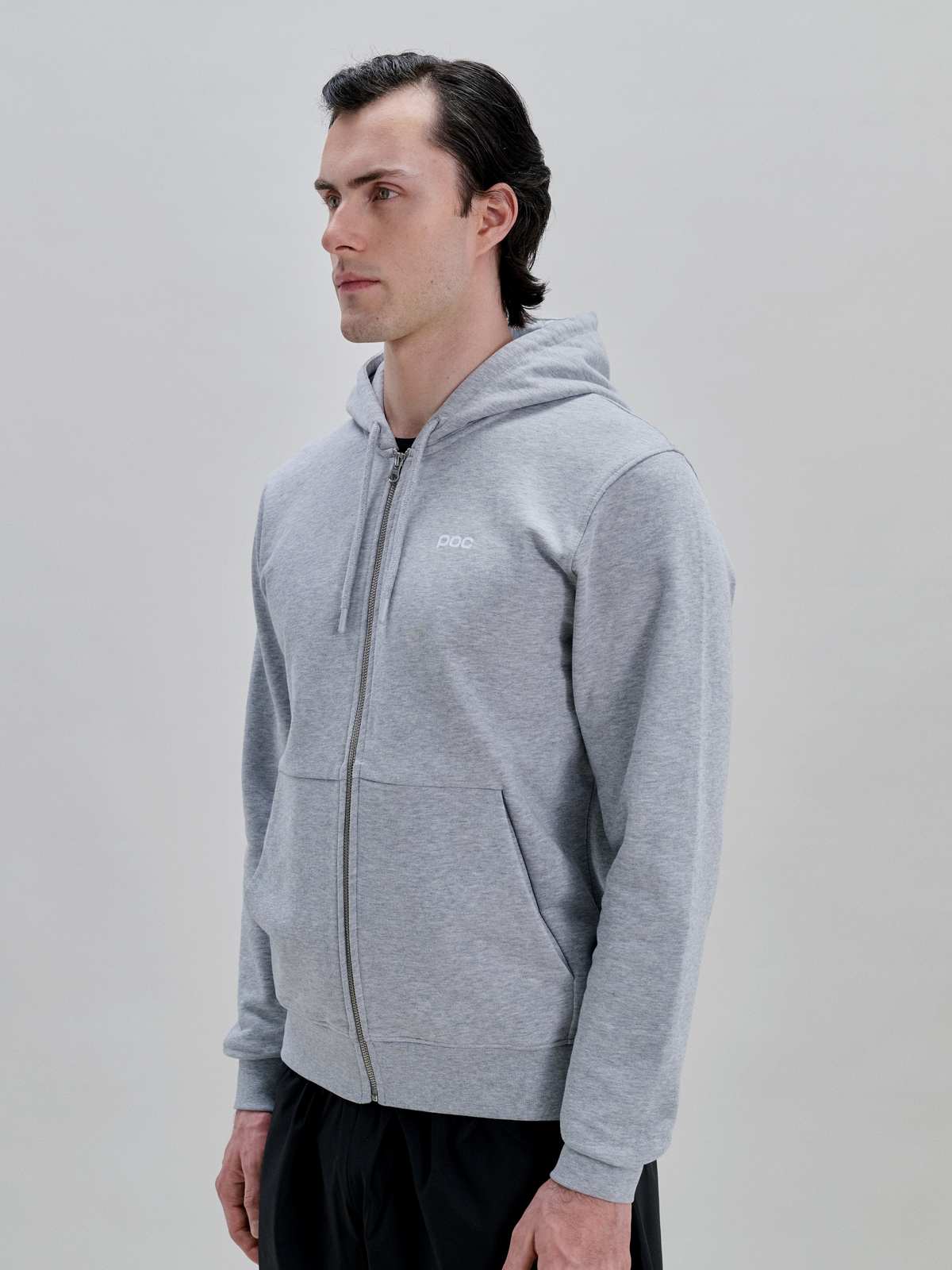 Bluza męska POC Zip Hoodie szary