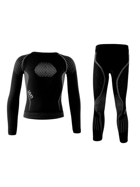 Bielizna termoaktywna dla dzieci UYN Visyon Junior Uw Set góra+dół czarny
