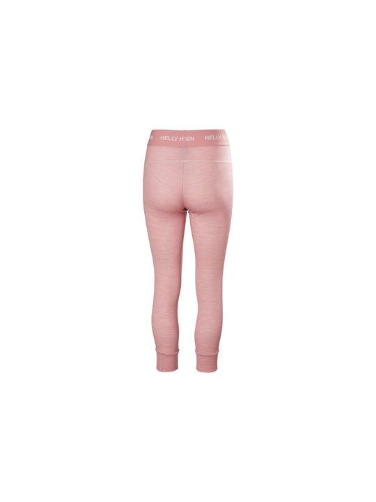 Legginsy damskie HELLY HANSEN W LIFA Merino Midweight 3/4 Pant kolor różowy
