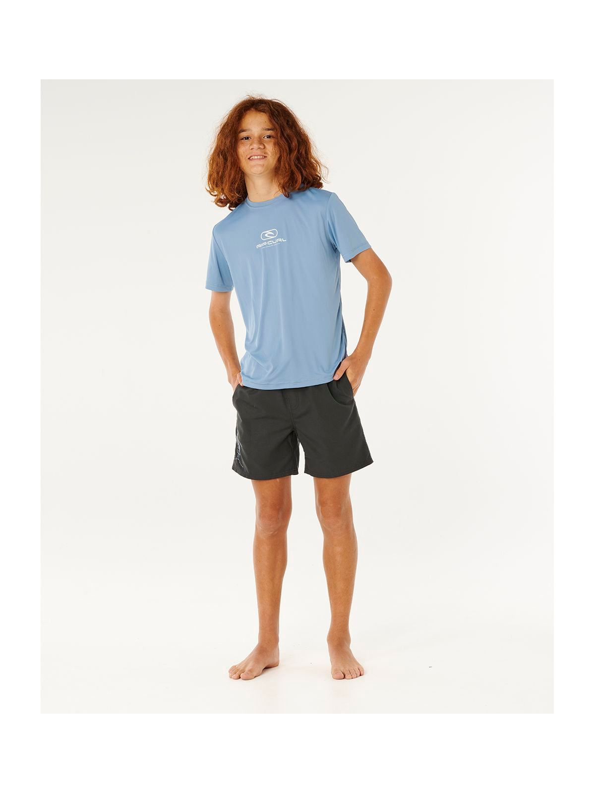 Lycra chłopięca RIP CURL Icons Surflite Upf S/S -Boy niebieska