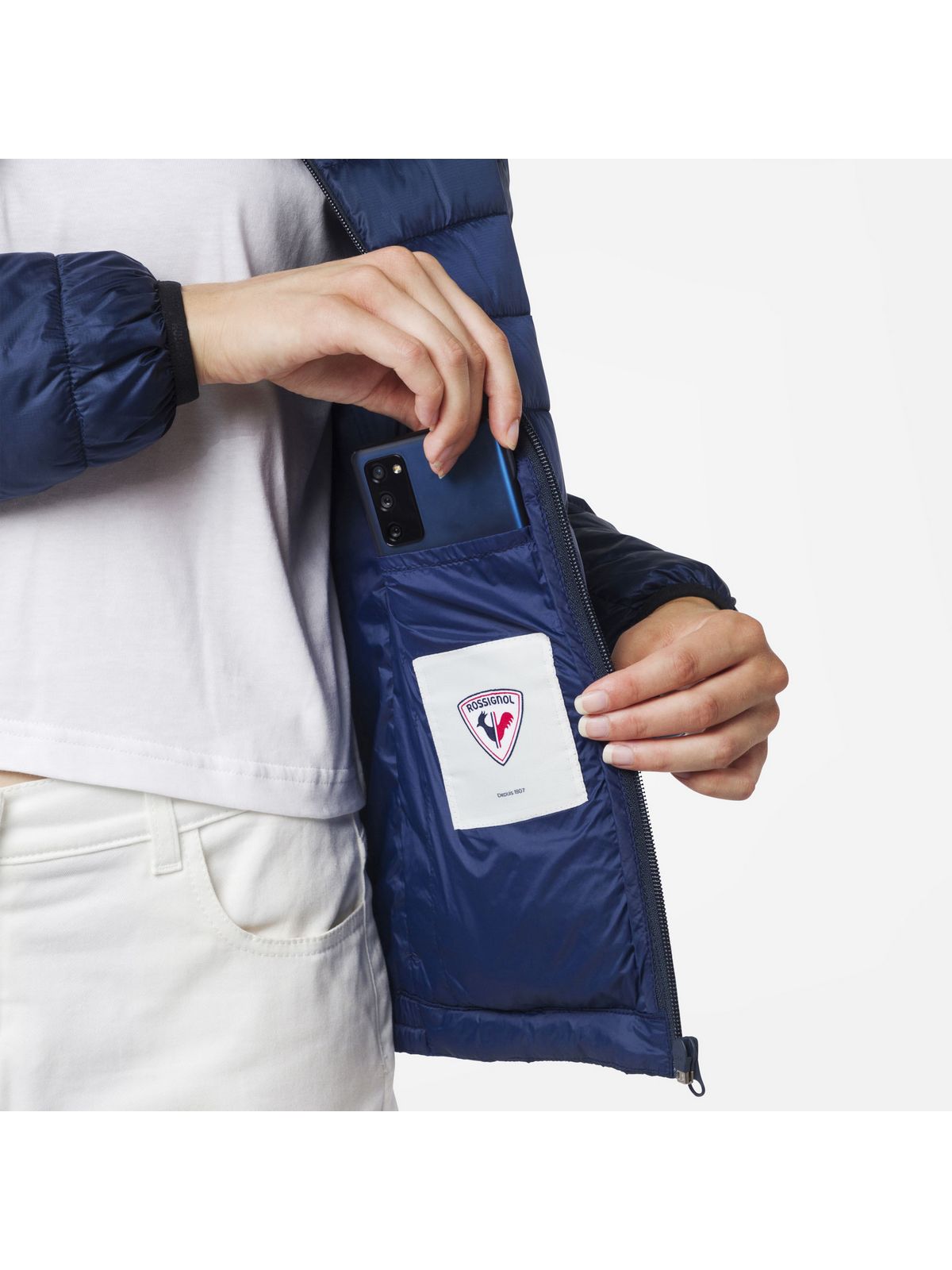 Kurtka damska ROSSIGNOL W Rossi Light Jkt granatowa - Adventure Sports