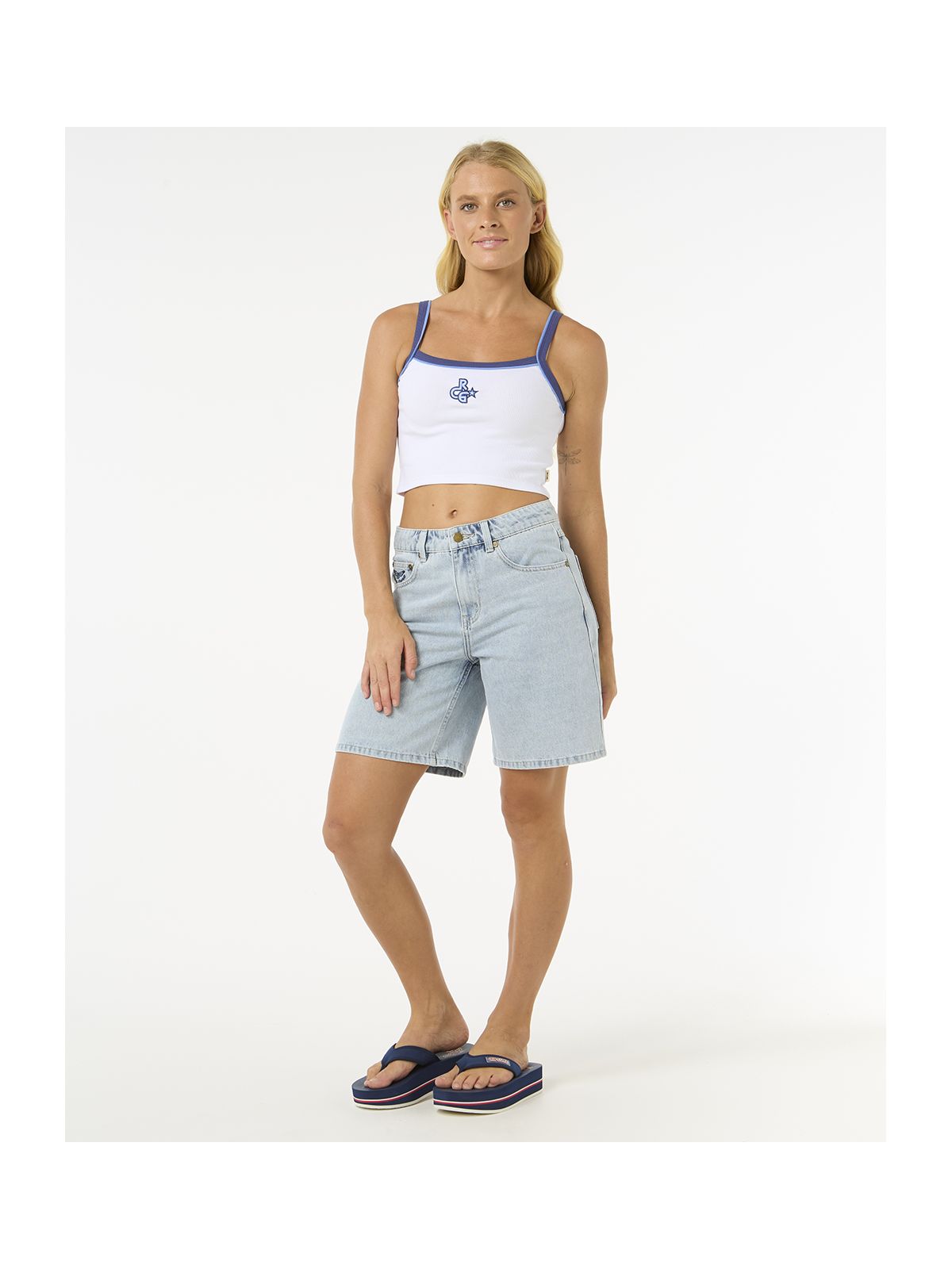 Koszulka RIP CURL Las Dalias Baby Tank biały