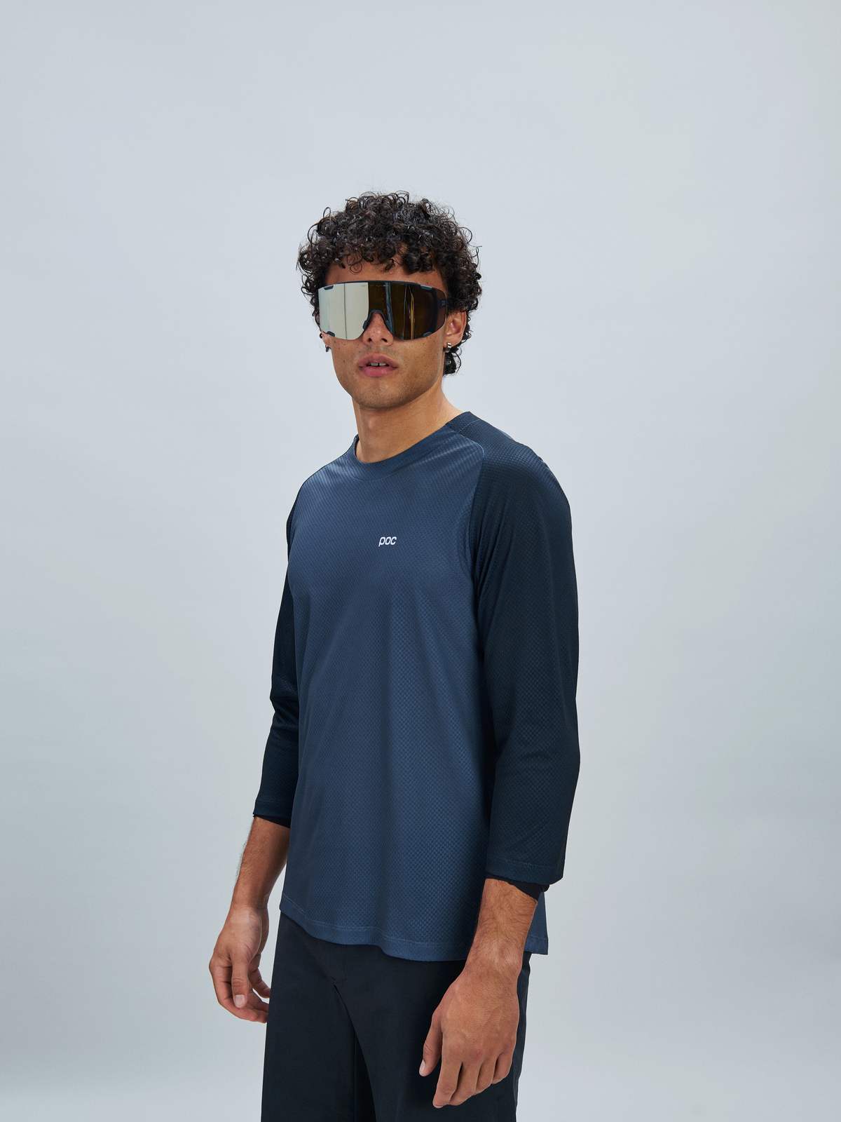 Koszulka rowerowa POC M's Motion Air 3/4 Jersey granatowy