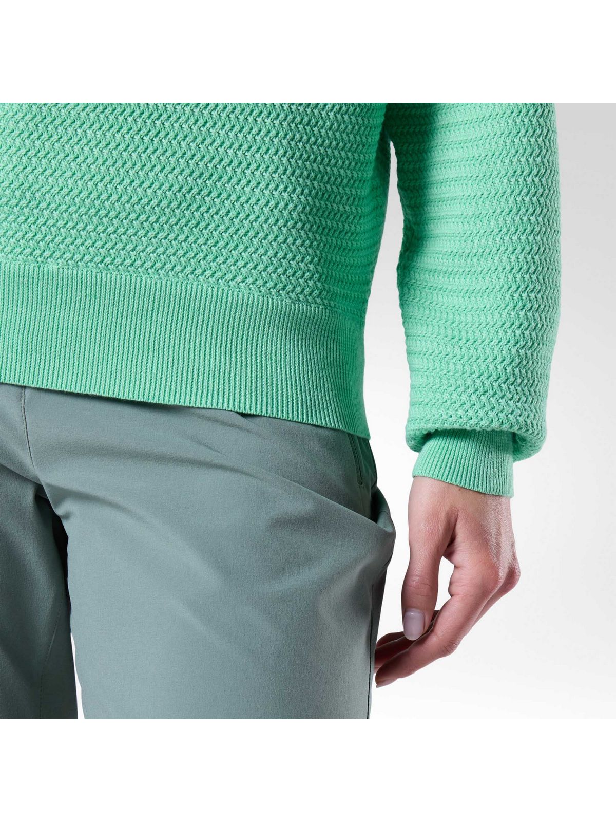 Sweter damski ROSSIGNOL W Knitted V Neck zielony