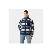 Bluza damska HELLY HANSEN W Imperial Printed Pile Snap kolor granatowy
