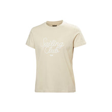 Koszulka damska HELLY HANSEN W Core Graphic T-Shirt 2.0 Beżowa
