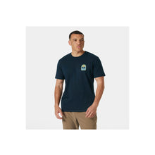Koszulka HELLY HANSEN MASSIF GRAPHIC T-SHI granatowy - Adventure Sports
