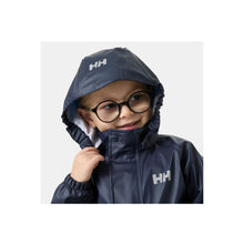 Dziecięcy zestaw przeciwdeszczowy kurtka i spodnie HELLY HANSEN K Bergen 2.0 Pu Rainset granatowy
