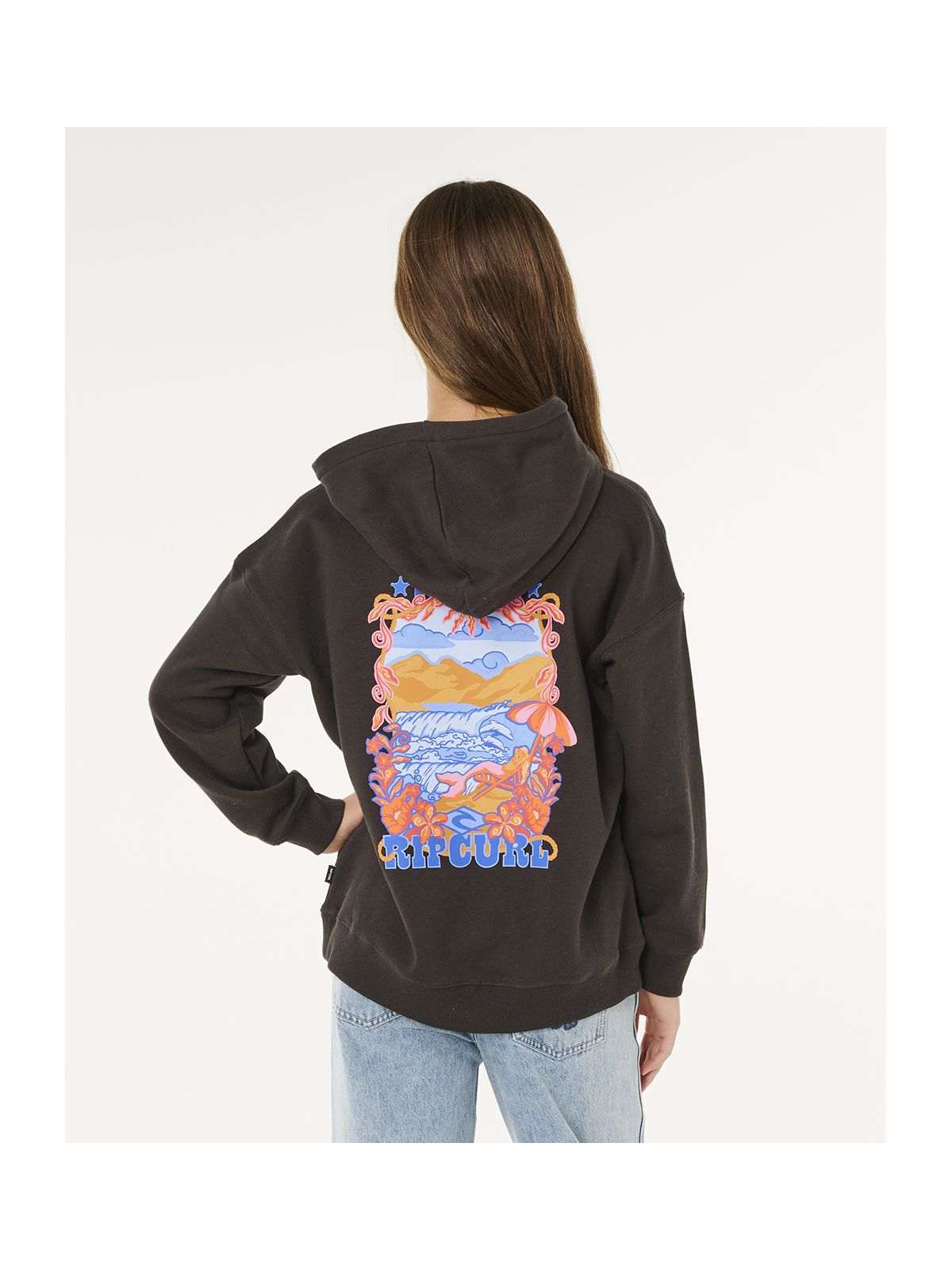 Bluza dziewczęca RIP CURL Sunshine Squad Hood - Girl czarna