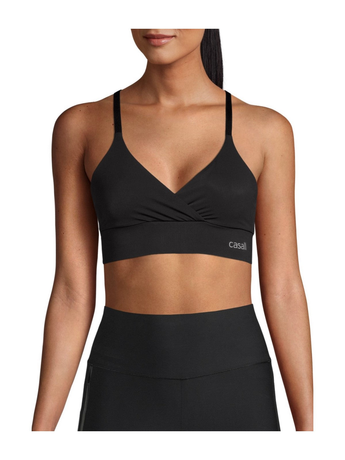 Stanik treningowy CASALL Wrap Sports Bra czarny