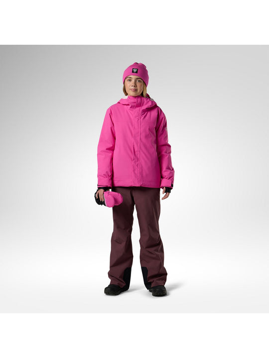 Kurtka narciarska juniorska ROSSIGNOL Jr Strawpile Insulated Ski Jkt różowa
