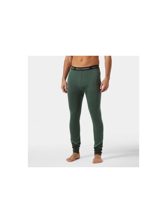 Legginsy męskie HELLY HANSEN Lifa Merino Midweight Pant kolor zielony
