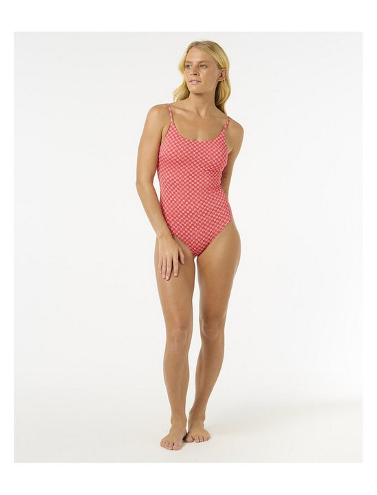 Kostium jednoczęściowy RIP CURL Shell Cove Cheeky One Piece czerwony
