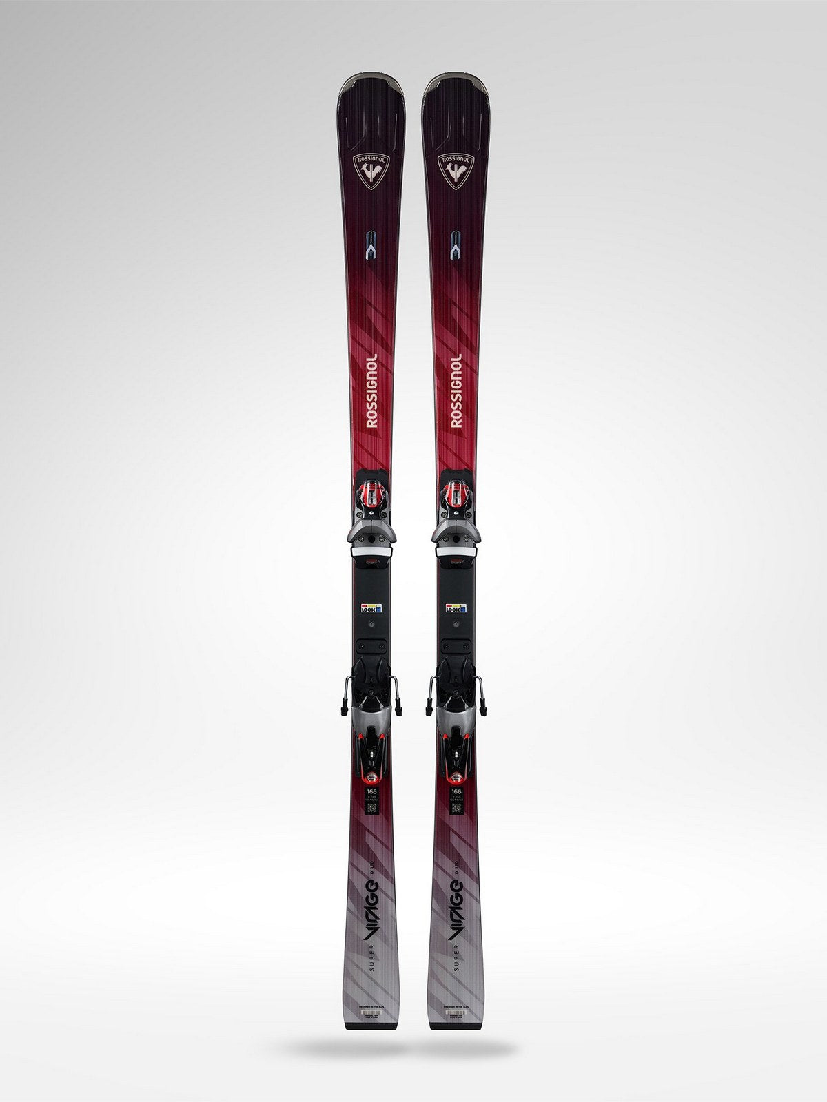 Narty ROSSIGNOL Super Virage Ix Ltd R22 + wiązania LOOK Spx14 Rockerace Gw Silver Red