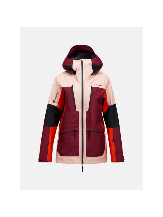 Kurtka PEAK PERFORMANCE W Vertical Gore-Tex Pro Jacket różowy
