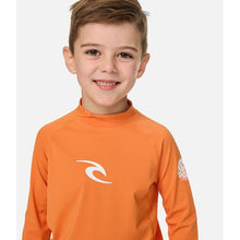 Lycra chłopięca RIP CURL Waves Upf L/S-Boy pomarańczowa
