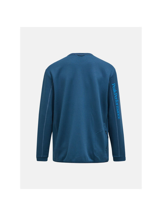 Bluza PEAK PERFORMANCE Trail Polartec Power Grid Crew Men niebieski
