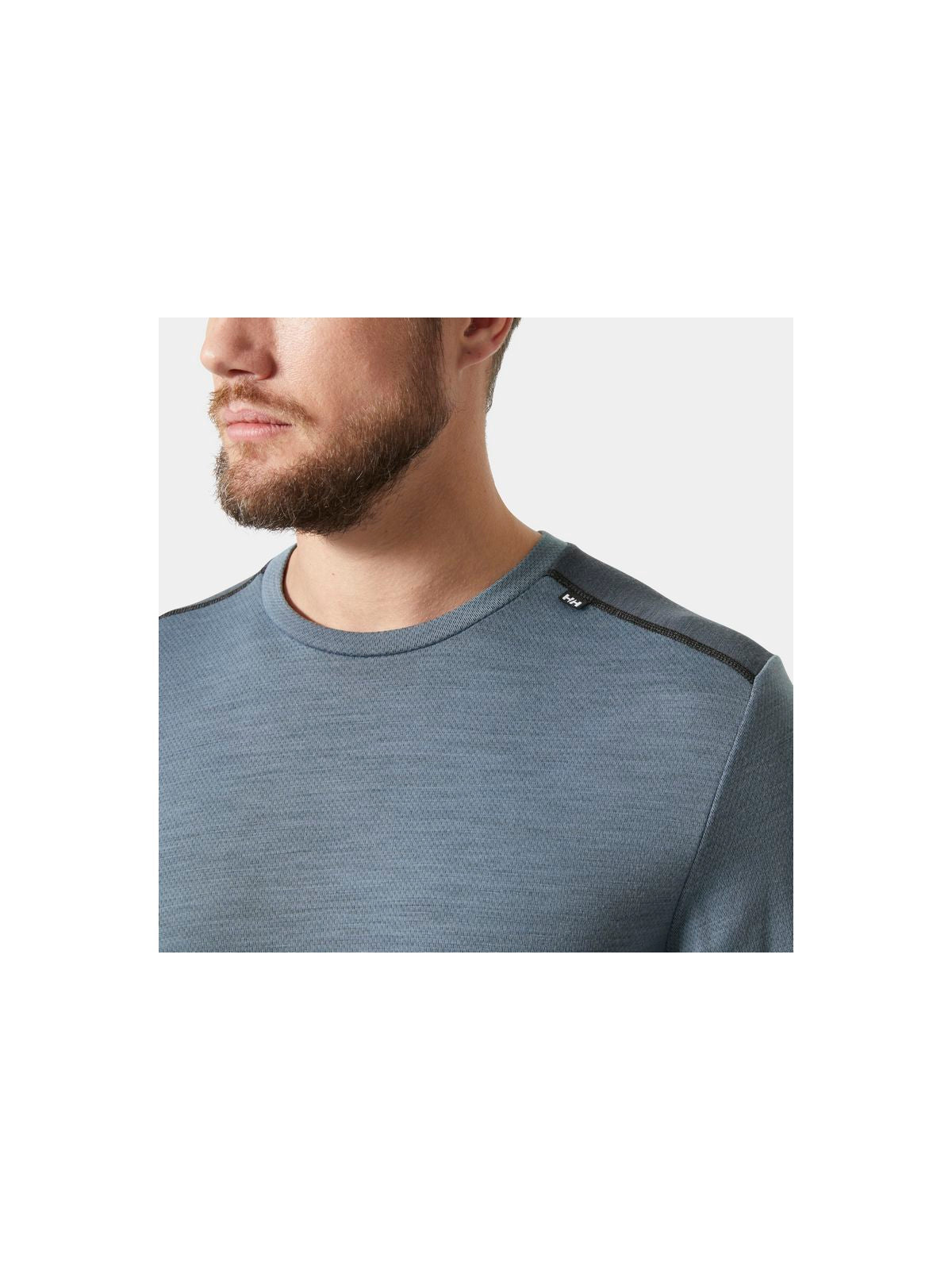 Koszulka męska HELLY HANSEN Lifa Merino Midweight Crew  kolor granatowy