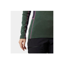 Koszulka damska HELLY HANSEN W Lifa Merino Midweight Crew kolor zielony
