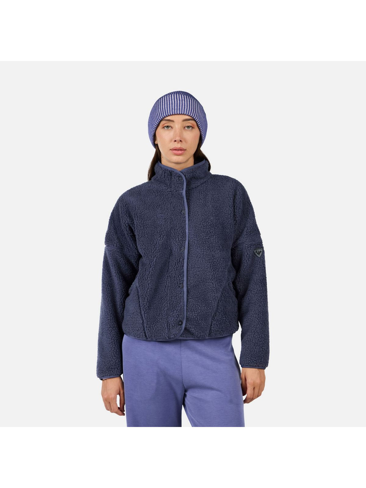 Bluza damska ROSSIGNOL W ALLTRACK SNAP SHERPA JKT niebieska