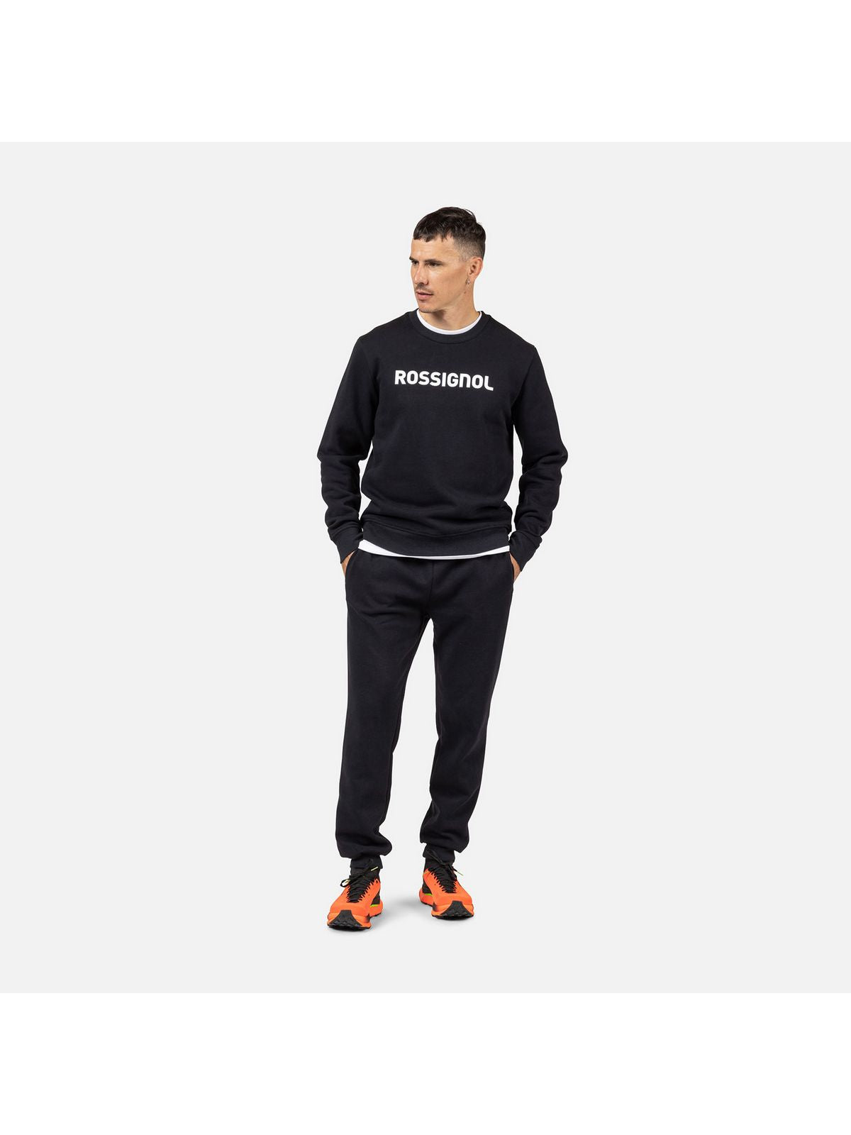 Bluza męska męska ROSSIGNOL PRARION CN SWEATSHIRT czarna
