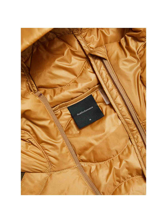 Kurtka PEAK PERFORMANCE Helium Down Hybrid Hood Men brązowy
