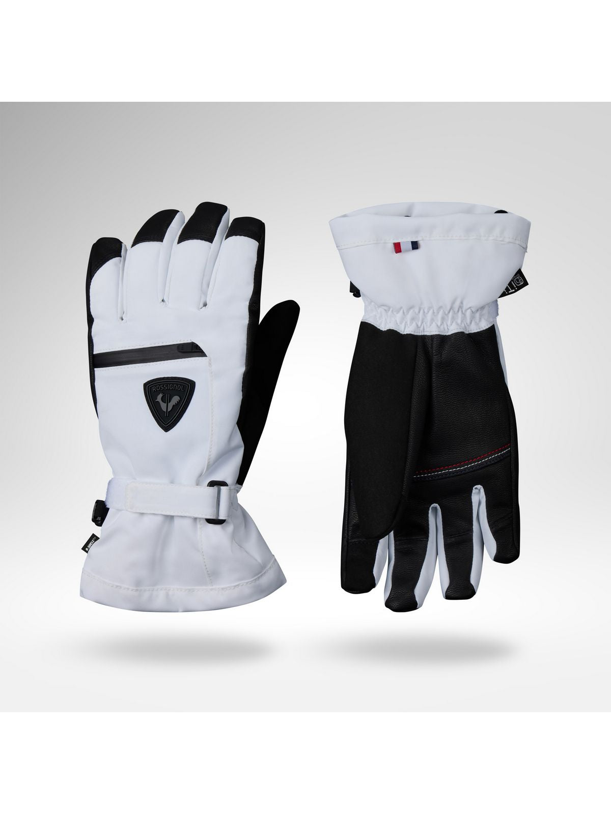 Rękawice narciarskie damskie ROSSIGNOL W Romy Ski Gloves R-Shell Dry białe